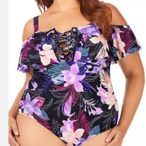 Raisins Curve Plus Size Cubana One-Piece Swimsuit